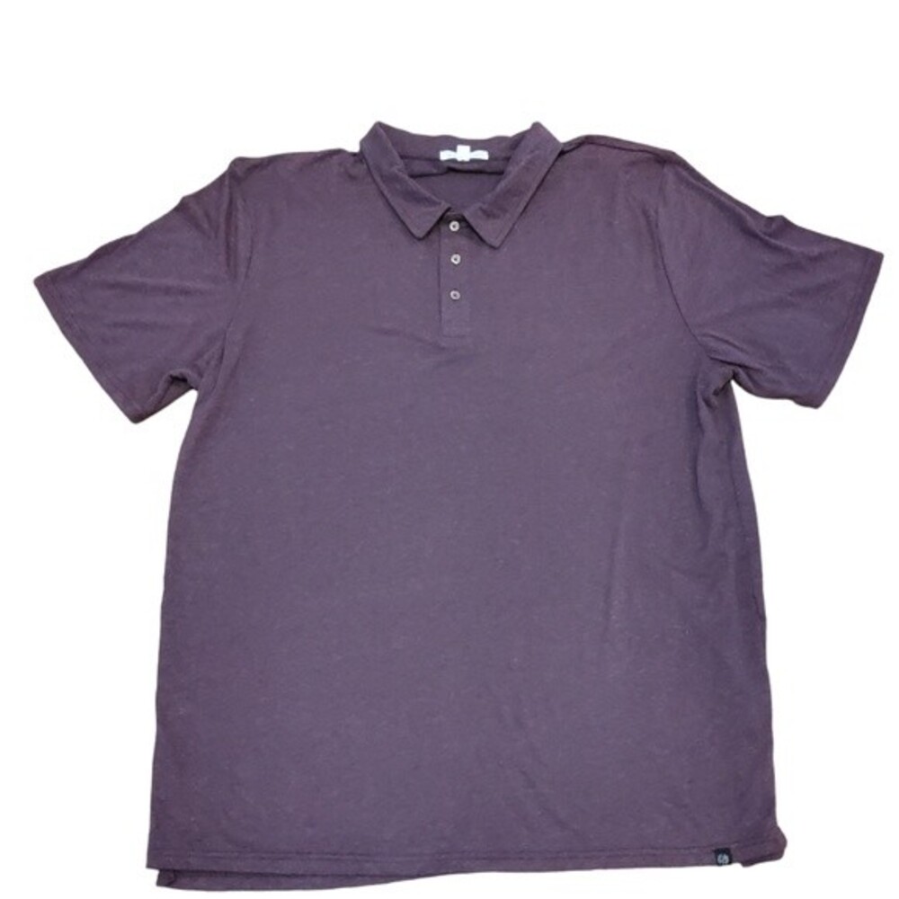 Threads 4 Thought Men's Polo Shirt XXL Tall Burgundy Red New